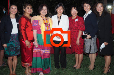             U.S. Trade Representative Katherine Tai (center) visits with local AAPI community leaders on her visit to Charlotte.        