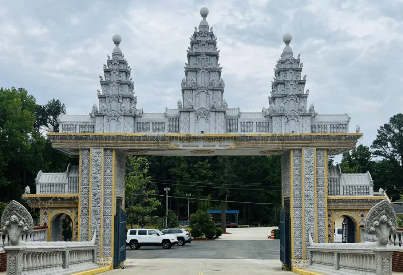 Wat Buddharam - Charlotte Cambodian Buddhust Society entrance