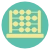 Icon - Business | Networking - green circle with light yellow abacus icon